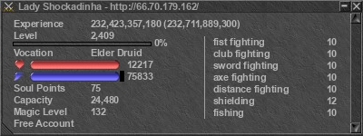 Signature for player Lady Shockadinha