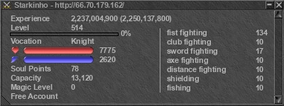 Signature for player Starkinho